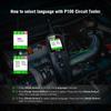 P100 TopDiag P100 2m Car Electrical Circuit Tester Automotive Power Scan Probe Circuit Kit 12V24V Battery Tester Diagnostic Tool