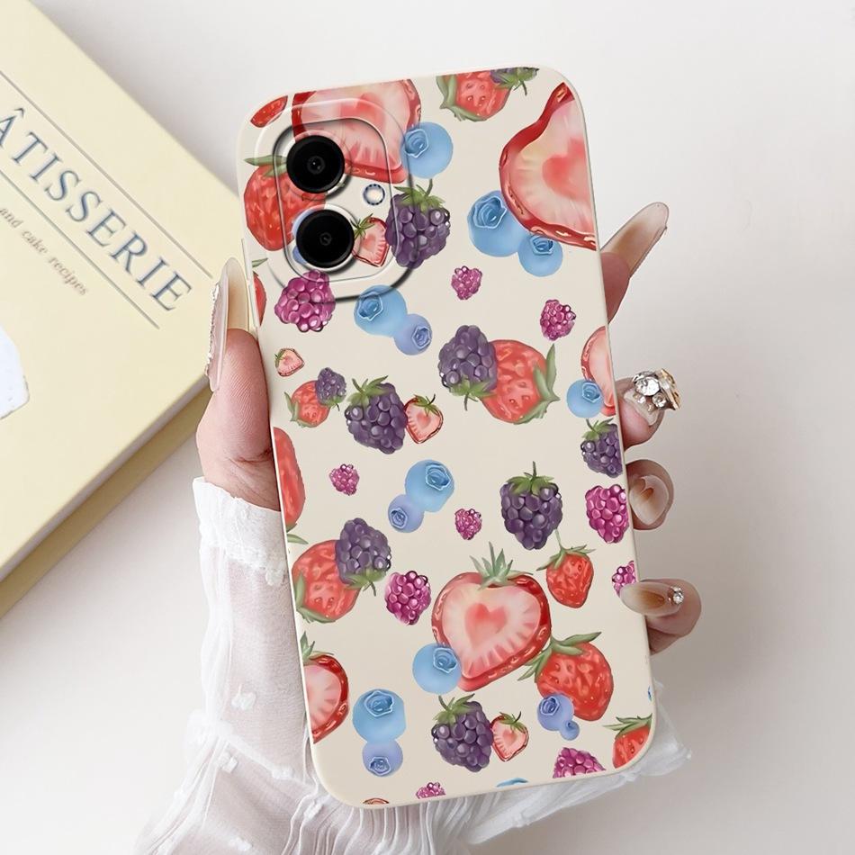 For Samsung Galaxy A06 Beautiful Bow Rose Painting Phone Case For Samsung A06 4G 5G Soft Silicone Shockproof Cases