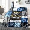 Happy Birthday Celebration Multi-purpose Blanket Comfortable ure Suitable for Sofa Couch Office Bed Seasons Universal Warmthful Friends Y32