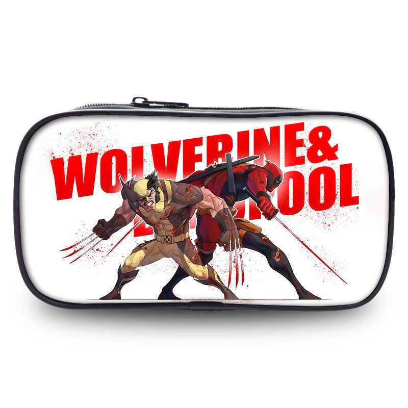 Deadpool And Wolverine Large Capacity Oxford Fabric Pencil Case For Students