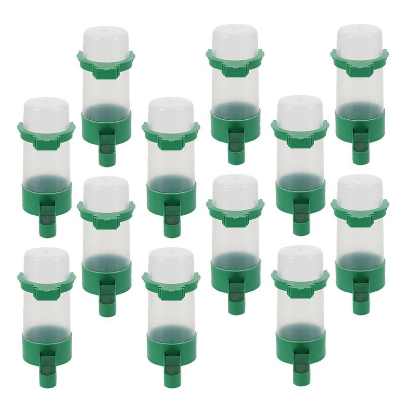 16Pcs Bird Drinking Cup Set 60Ml Automatic Water Feeder Spillproof Design for Parrot Cage Small Bird Container