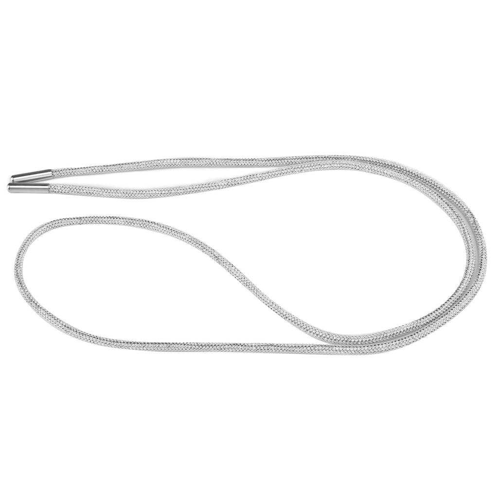 Rhinestone Shoelace Width 4mm Long 120cm Personalized Exquisite Shoes Accessories for Wedding Dresses NecklacesWhite