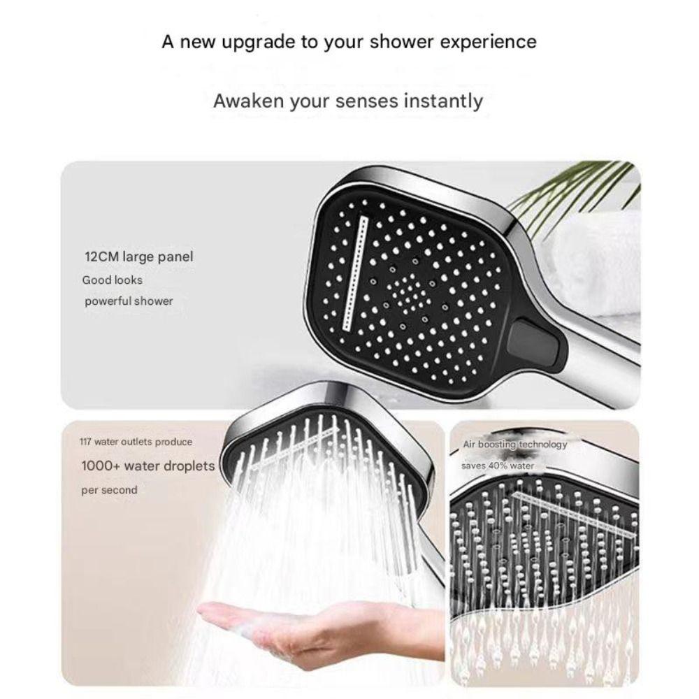 Large Panel Bathroom Accessories Large Flow Rainfall Shower Replacement Hand Shower Head  Universal