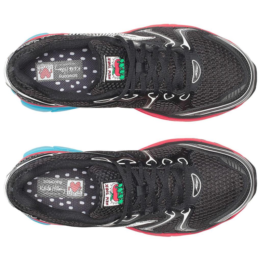 Saucony Keith Haring X  ProGrid Triumph 4 NYC Dynamic Comfortable Breathable Support Running Shoes Men Running Shoes Black S71022-1