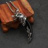 Ethnischer Stil Retro Dominanter Wolfszahn Herren Halskette Hundezahn Anhänger Anhängerkette Schmuck Anhänger