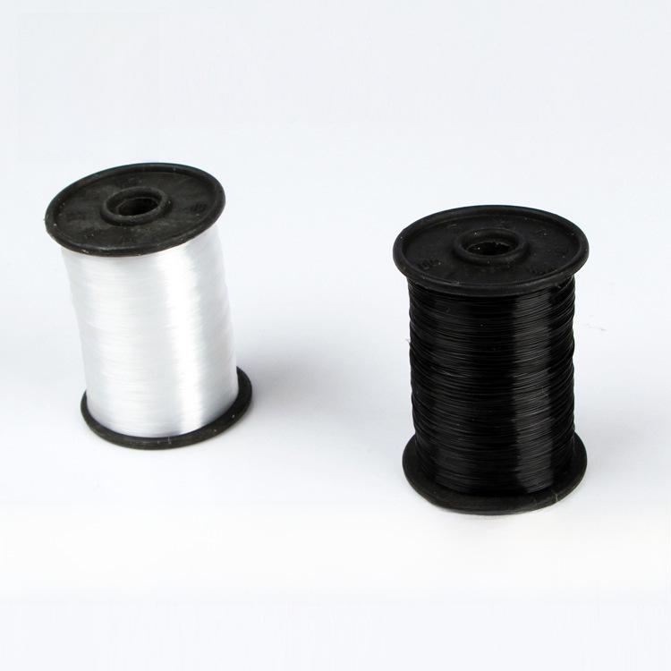 Nylonová obuvnická nit: Černobílá, 50m sada kožených šicích nití