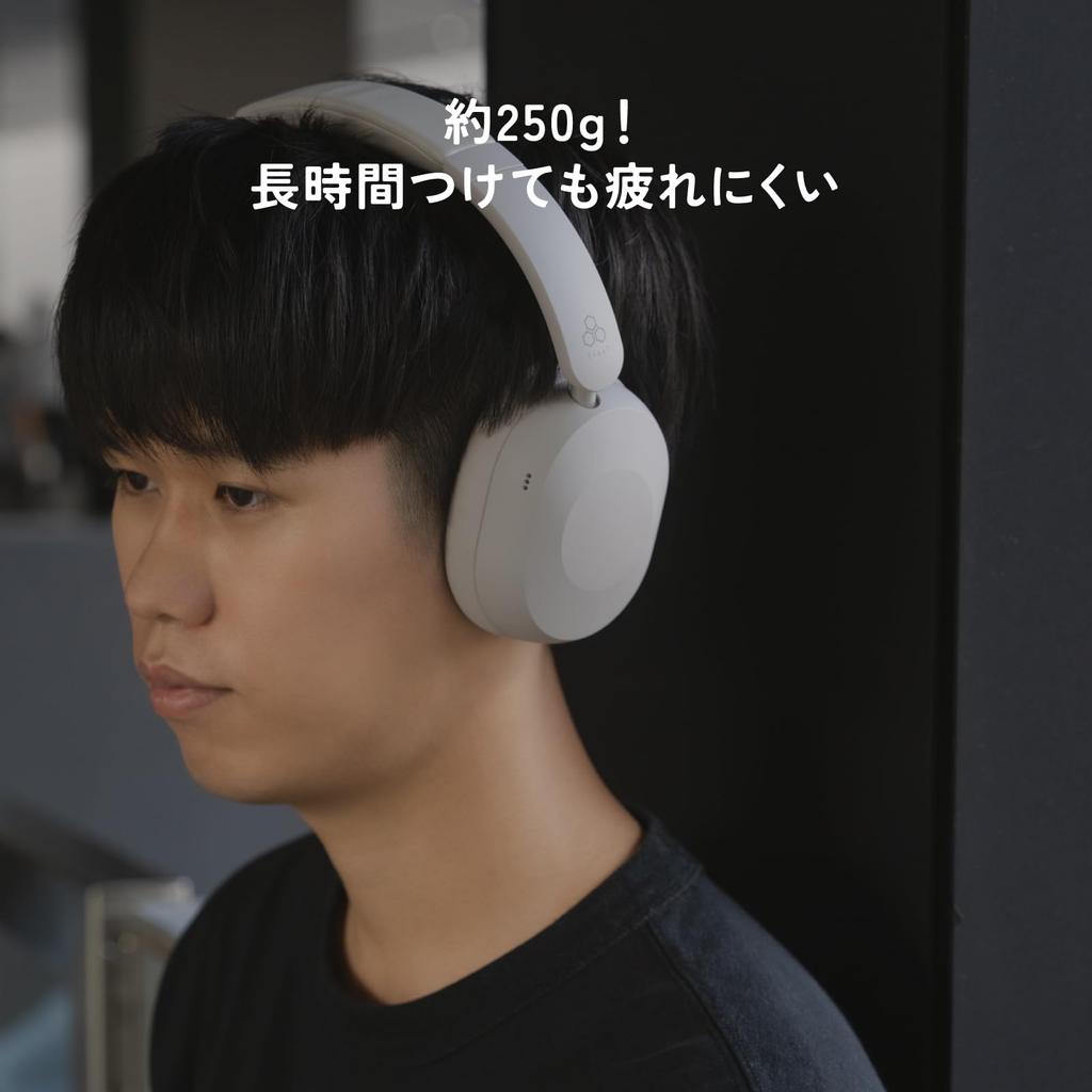 Casque sans fil Gold final UX1000 Hybride à réduction de bruit active avec son ambiant, Multipoint, Jusqu'à 70 heures, Finition mate [Prix VGP2026] Passthrough,