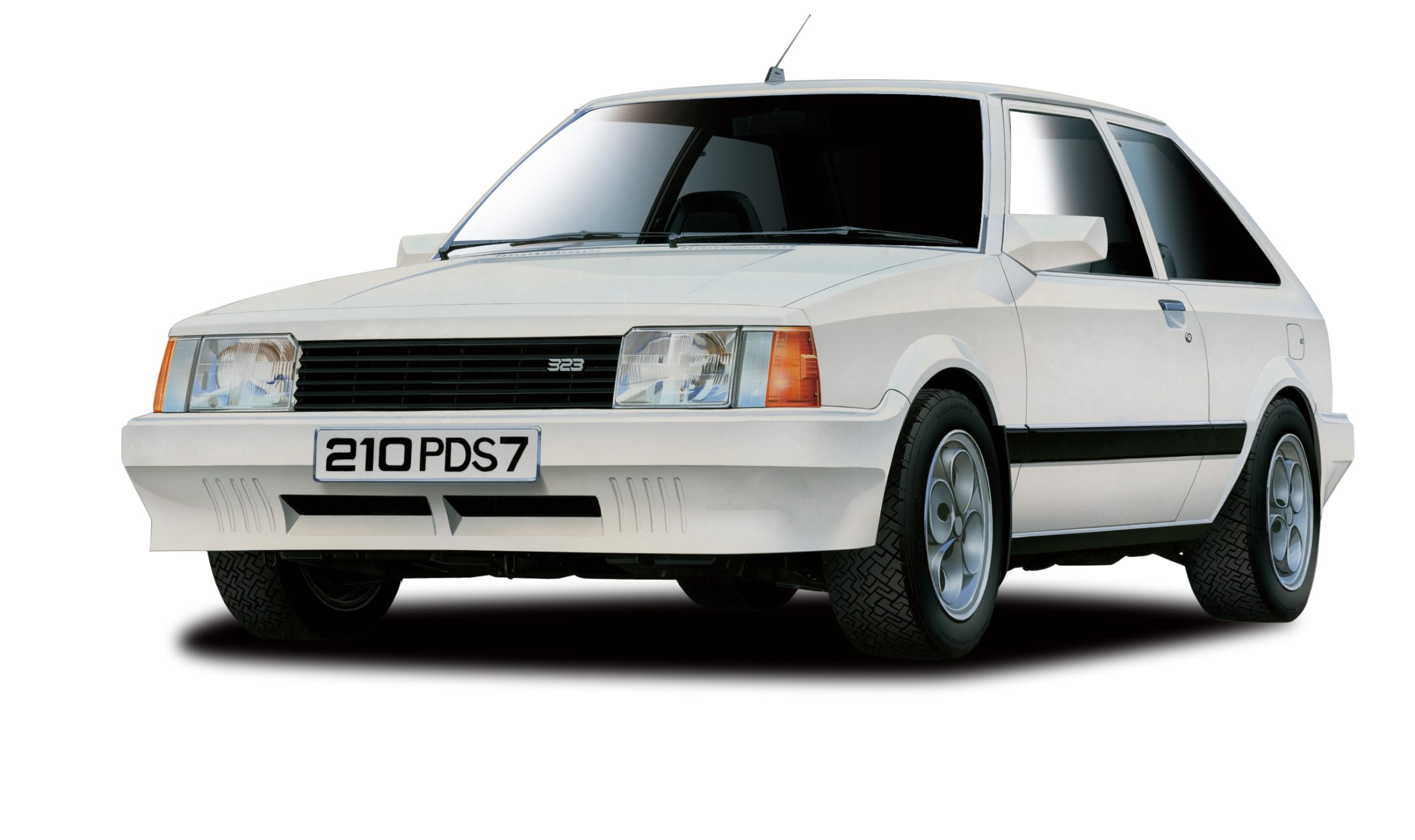 

Fujimi Model inch up series Mazda Familia 1/24 No.121 XG/323 ID-121 белый