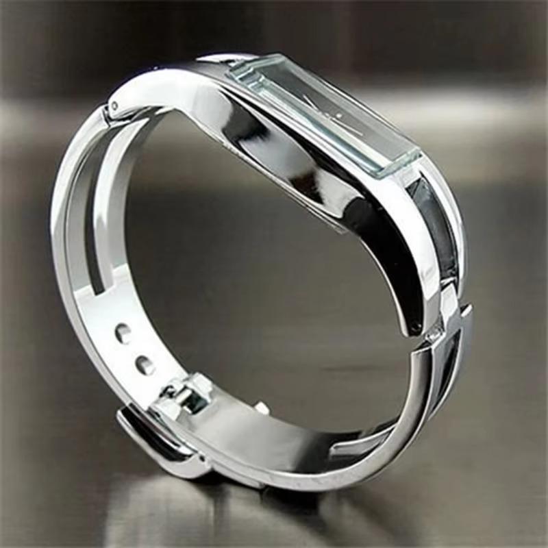 Women's Watch Rectangular Dial Skeleton Band Alloy Stainless Steel Watches Elegant Delicate Quartz Wristwatches Reloj De Mujer