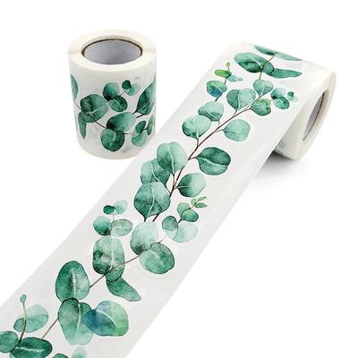 Eucalyptus Die Cut Border Bulletin Board Greenery Decals Spring Trim Border Sticker for Home School