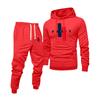Men's Printed Hooded Sweatshirt And Sweatpants Casual Sports Suit