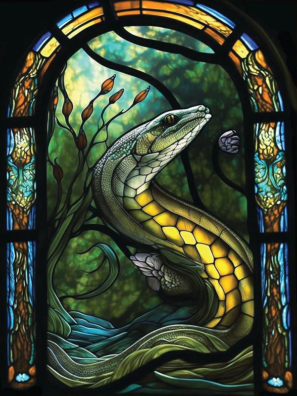 

Морское животное витражное окно личность DIY полная дрель алмазная декоративная живопись Full Round 20x30CM