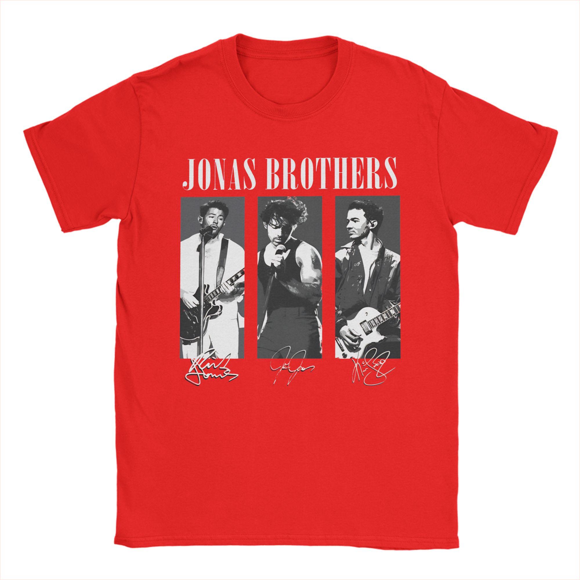 

Casual Jonas Brothers Tour TShirt Men Crew Neck 100 Cotton T Shirt Short Sleeve Tees Gift Idea Tops S