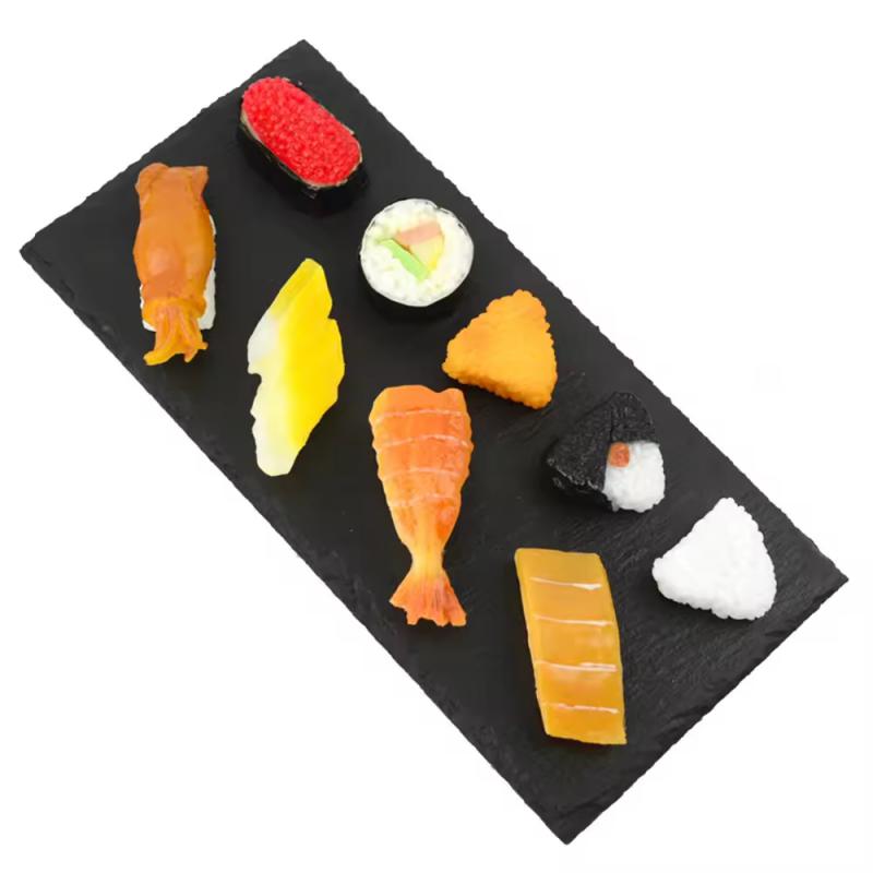 Künstliche Lebensmittel Simulation Zushi Westliche Sushi Rolle Oshizushi Chirashi Temaki Gunkan Maki Nigiri Reis Sashimi Sushi Modell 8 Stk/Lo