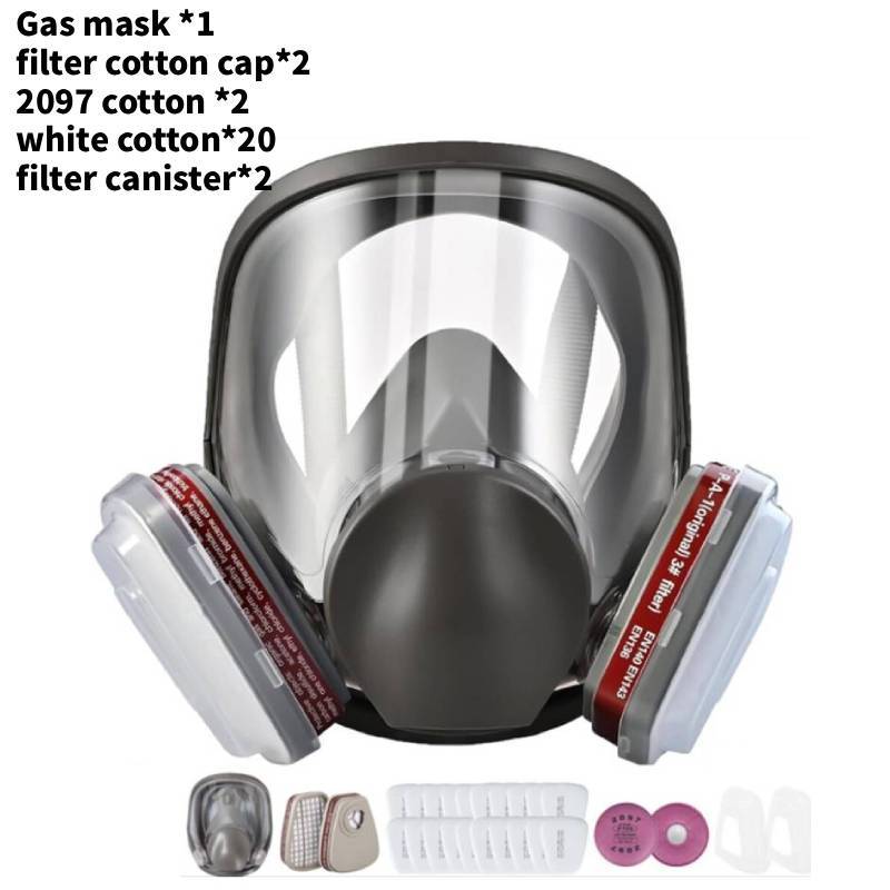 Respirator Mask With Liquid Silicone Filter System For Chemical Fire Rescue And Biochemical Protection
