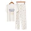 GP Ice Cream Cartoon Pajama Set: Modal Short-Sleeved Top & Trousers for Home