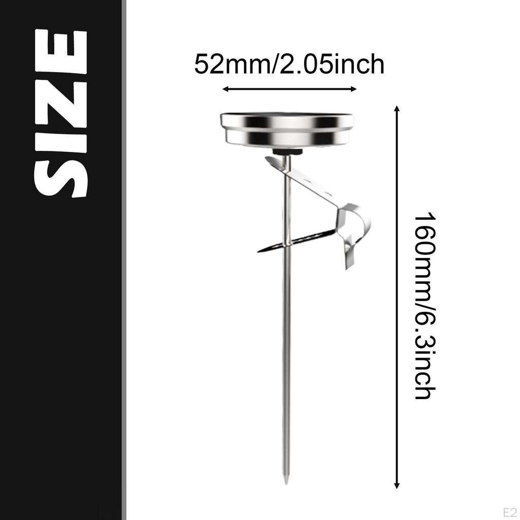 Stainless Steel Thermometer 0-100 deg C,High Temperature Heat Indicator,40-200of,Temp Gauge for