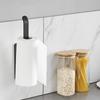 Self-Adhesive Plastic Paper Towel Holder for Kitchen & Bathroom - No Drill, Wall-Mounted Towel Rack , Ideal for Hand Towels, Bathroom Decor