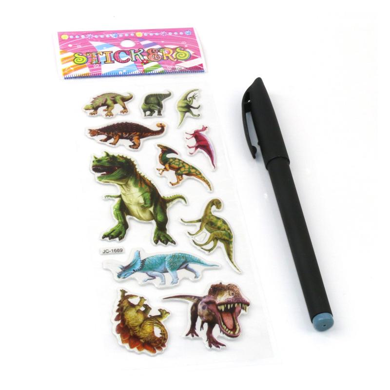 10 Sheets Dinosaur Stickers for Boys Kids Toy Gift DIY Laptop Phone Suitcase Notebook Ancient Animal Sticker Graffiti Decals