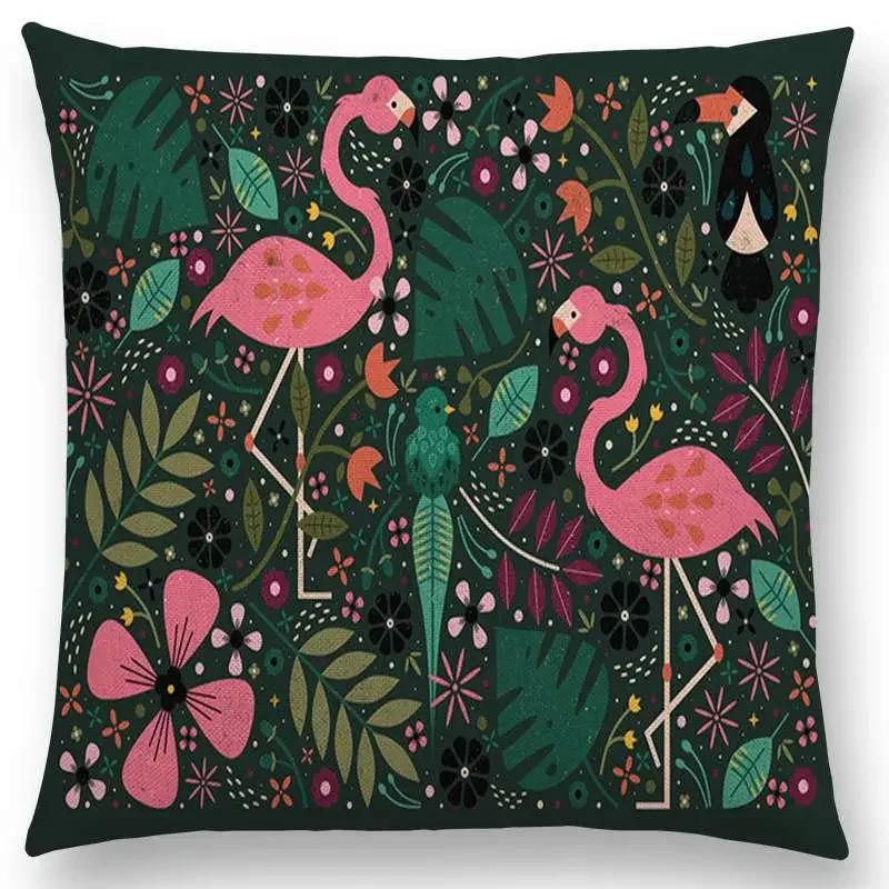 Neueste Niedliche Cartoon-TiereKissenbezug Fuchs Flamingo Katze Schwan Vogel Narwal Kissenbezug Design Verfügbar