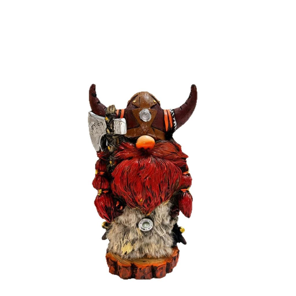 Figuras de Resina Viking Minotauro Gnomo de Halloween - Decoração Criativa para Casa