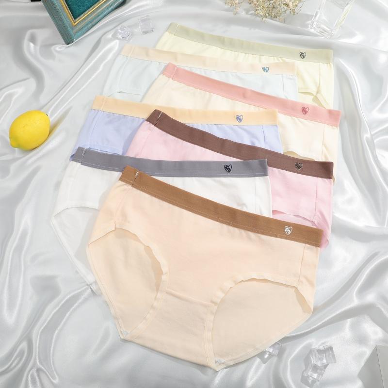 Women's Seamless Cotton Briefs Women Panties Solid Color Breathable Underwear Female Low Waist Soft Lingerie S-XL