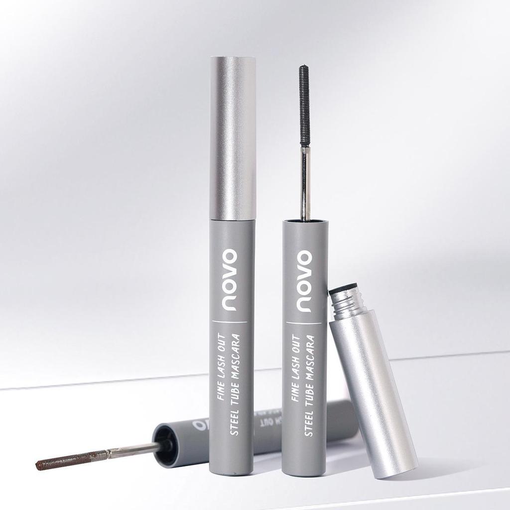 NOVO Wasserfeste Curling & Verlängernde Mascara - Langanhaltend, Nicht verschmierend, Voluminöse Formel