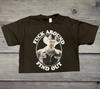 FAFO Jason Aldean Women's Short Sleeve Crop Top | Western Fashion Sizes S-XL
