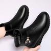 Winter Women's Boots 2025 New Plush Warm Ankle Boots Waterproof Black Mom Wool Snow Boots Platform Side Zipper Cotton Shoes