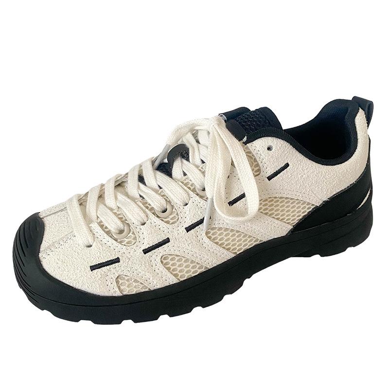 

LZ6012 латексная стелька/уродливые милые альпинистские туфли женская обувь для сноубординга 2024 новые сетчатые дышащие спортивные маленькие белые туфли 40 бежевый