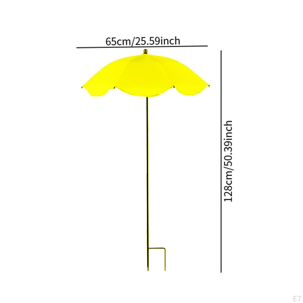 Garden Parasol for Plant Coverage with Shade Cloth