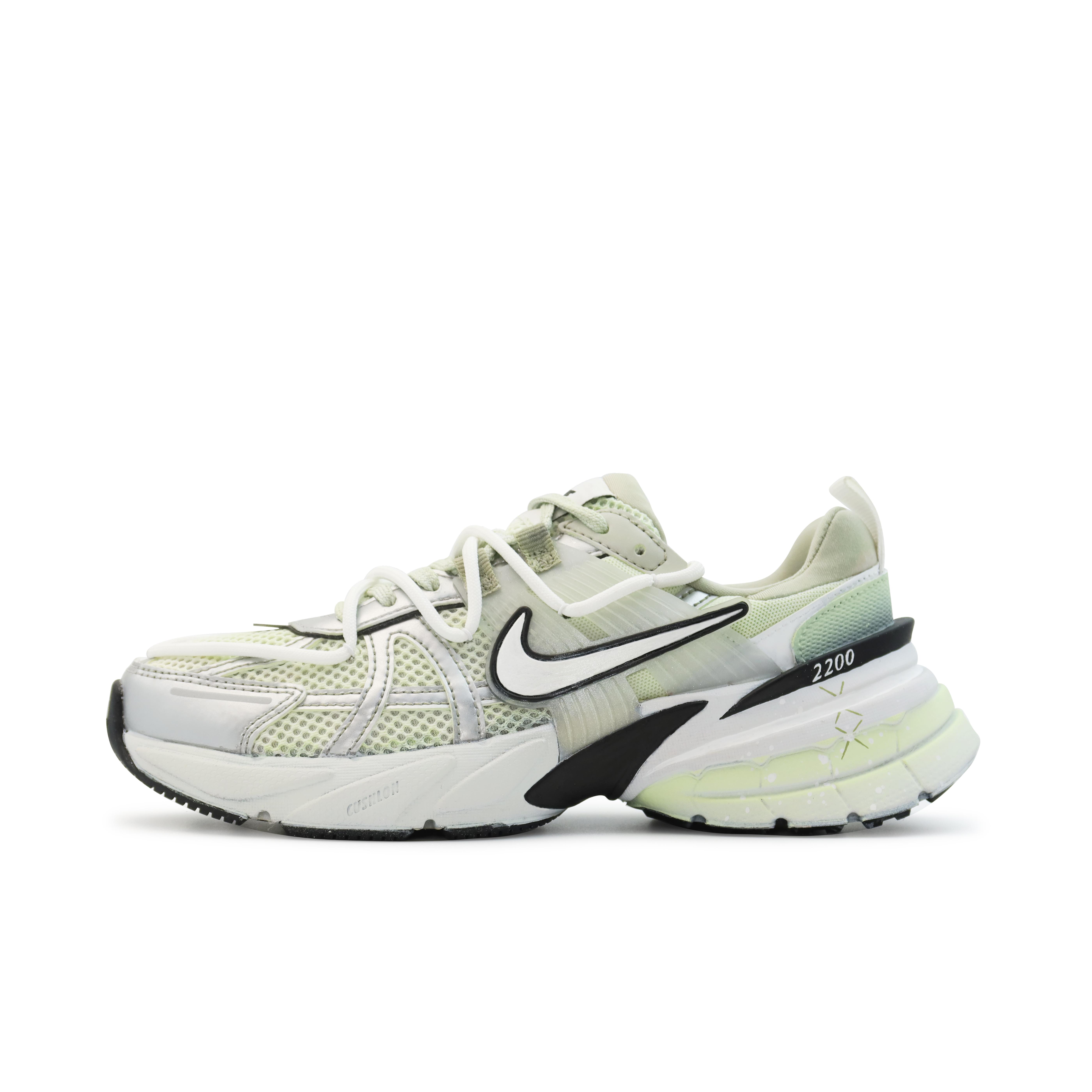Nike V2K Run Casual Running Shoes Women s Silver White Green FD0736-100(Team186-) 37.5