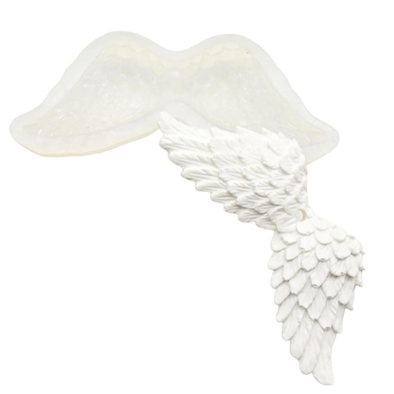 Angel Wing Silicone Mold Diy Craft Cake Mold Baking Tools Feather Pendant Aromatherapy Gypsum Resin Mold Home Decor