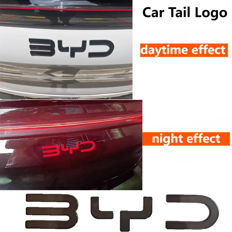 Für BYD Sealion 07 EV Vorne Hinten Geschwärztes Emblem Schwarzer Krieger Stil Geräuchertes BYD Logo Modifikationszubehör