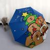 Capybara Themed Travel Umbrella-8 Ribs Automatic Opening and Closing, Portable Folding Design, Compact and Stylish Umbrella Suitable for Out