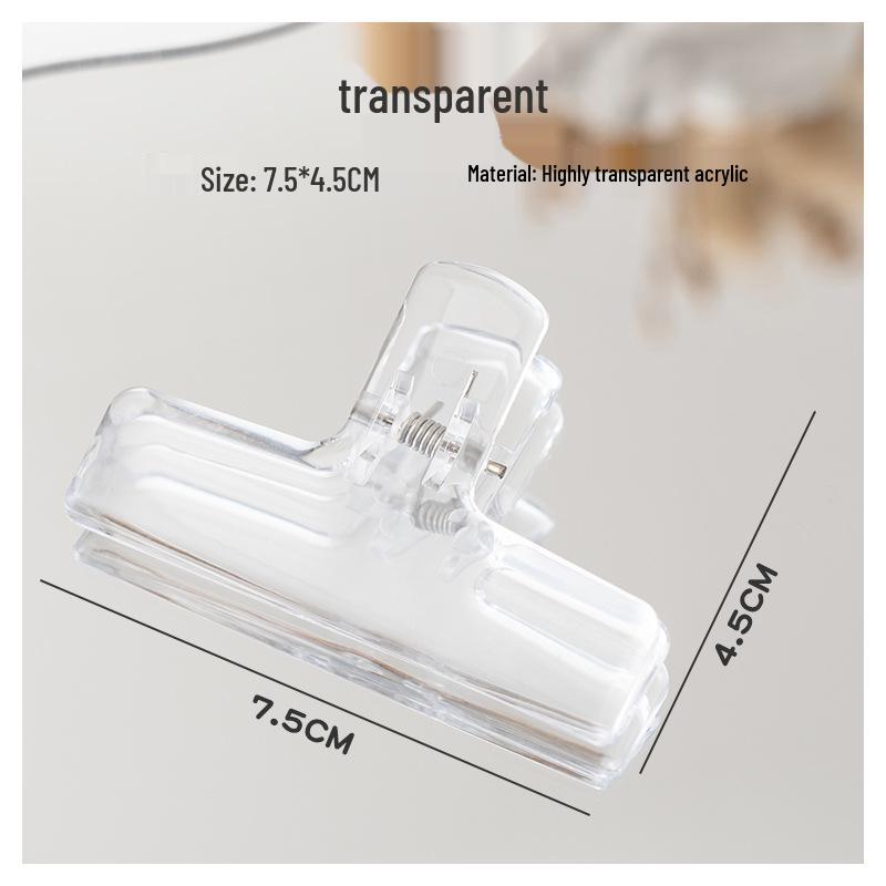 Transparent Acrylic Bulldog Clips for Documents and Tickets - Stylish, High-Value for Students and Office Use