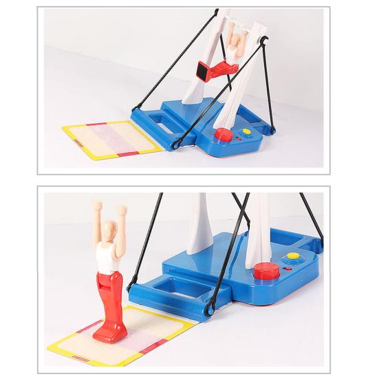 Gymnastics Challenge Game 360 Degrees Rotating Gymnastics War Game Parent-children Interactive Gymnastics Board Game Toddlers Boys Girls Gift