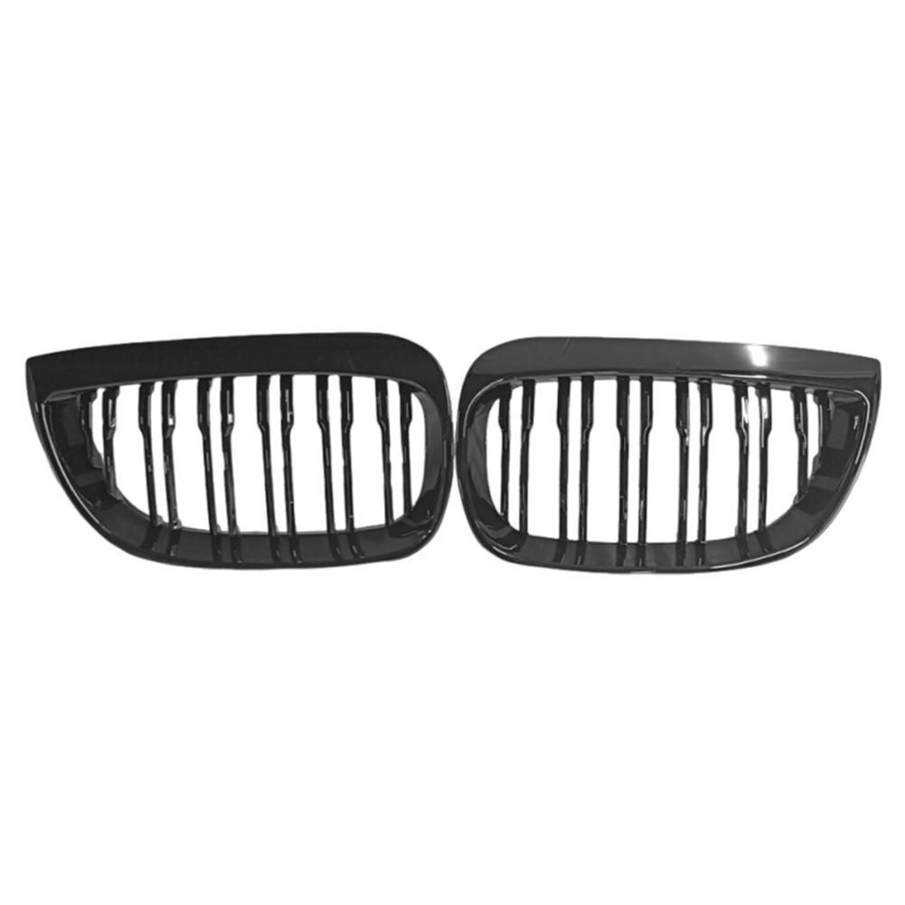 

2Pcs Front Bumper Grille Grill 51137128613 Car Front Bumper Grille 51137128614 for BMW E81 E87 1-Series M-Sport Model 2004-2007 чорний