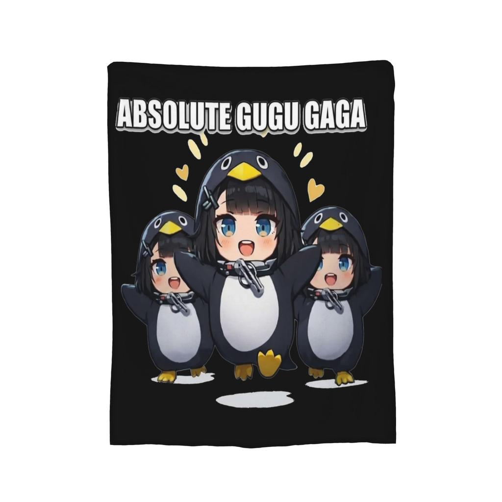 Gugu Gaga Penguin Blanket Cute Flannel Throw Blankets Airplane Travel Portable Soft Warm Bedspread