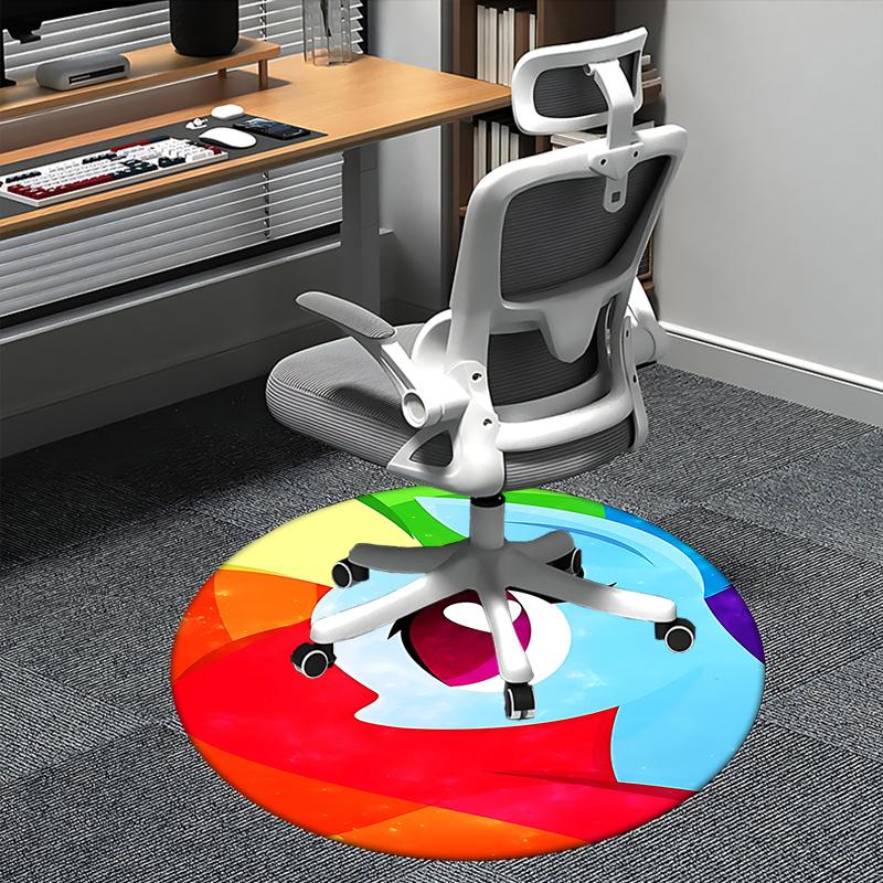 

Rainbow Dash Chair Mat Round Carpet for Home Decor, Office Use, Bedroom, Living Room, Gift Idea0138b 80cm by 80cm