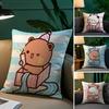 Couple Cartoon Bubu Dudu Pillow Case Plush Fabric Soft Pillowcase Double Sided Print Sofa Cushion Cover Throw