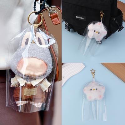 1 bolsa de exhibición transparente para muñecas, bolsas de almacenamiento para muñecas, bolsa de almacenamiento gruesa de PVC, impermeable, estuche organizador a prueba de polvo para salir