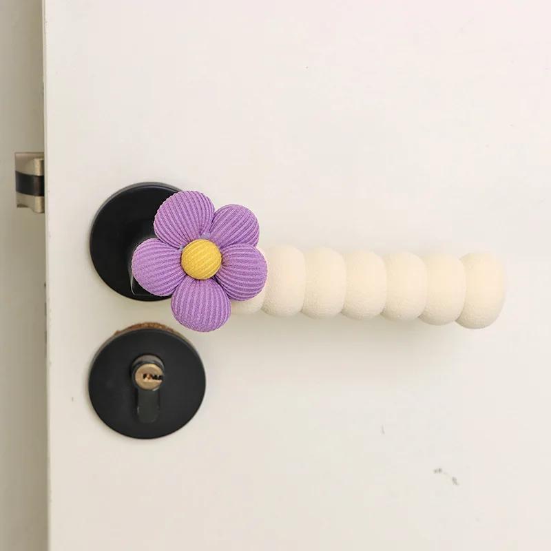 Flower EVA Door Handle Gloves Cute Dust Protective Cover Thickened Household Anti-collision Anti-static Universal Handle Cover
