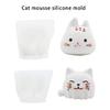Cats Shape Silicone Mold for Mousse Cake Practical Pudding Dessert Baking Mould Convenient Baking Tool for Muffins