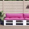 Vidaxl Pallet Cushions, 2 Pcs, Pink, Oxford Fabric