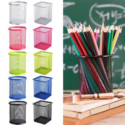 Stifte-Aufbewahrung für Büro/Schule, ordentlicher Stifthalter, Aufbewahrungskoffer, Netz-Stifttopf, Schreibwaren-Organizer