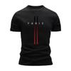 T-shirt de sport pour homme Taille européenne Manches courtes Col rond Séchage rapide Respirant