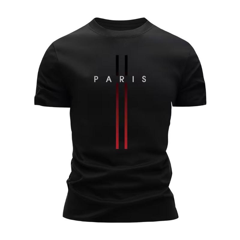 T-shirt de sport pour homme Taille européenne Manches courtes Col rond Séchage rapide Respirant