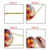 Hot Air Balloon Sun Catcher Hot Air Balloon Window Hanging Acrylic 2D Flat Hot Air Balloon Window Decoration Indoor Window Decor