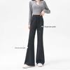 Women's High-Waisted Slim Flare Wool Blend Casual Pants